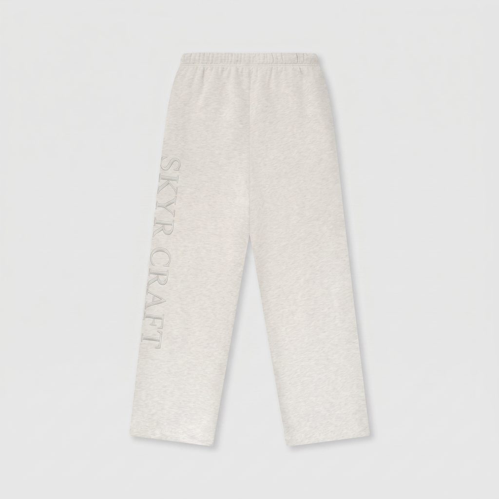 Pantalon Lounge Chiné Clair — à plat, vue de dos