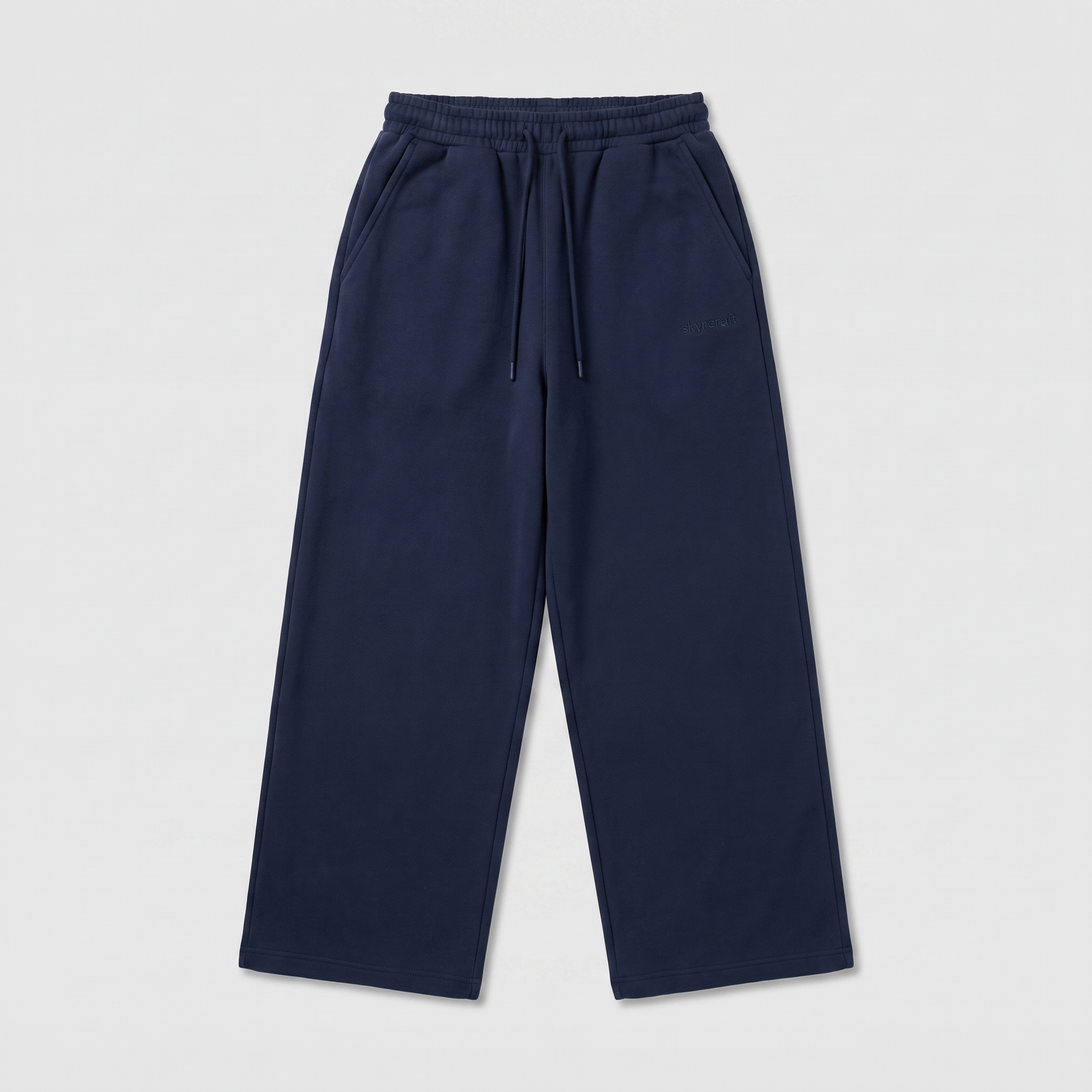 Pantalon Lounge Marine — à plat, vue de face
