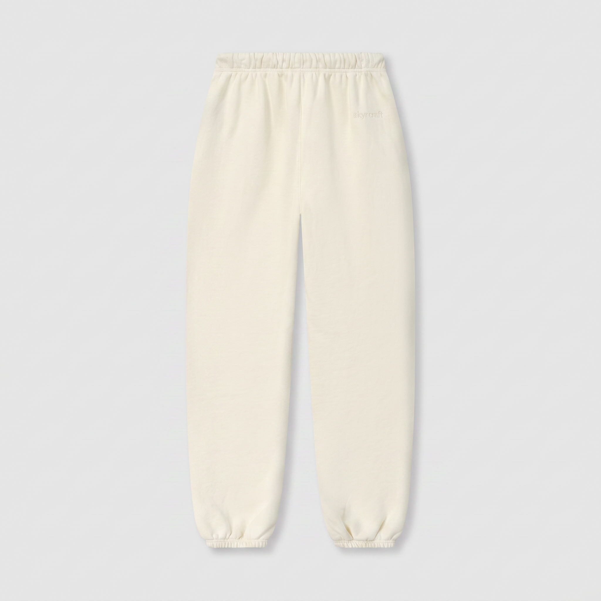 Pantalon Molleton Ivoire — à plat, vue de dos