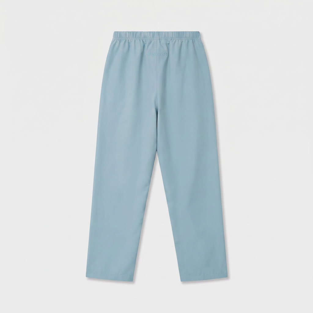 Pantalon Track Bleu Orage — à plat, vue de dos